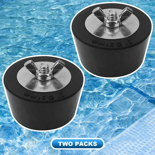 Vista 7 de Enchufe de invierno para piscina de 1.5 a 2 pulgadas, tapones de expansión de invierno para piscina con tornillo SS, pernos de acero inoxidable