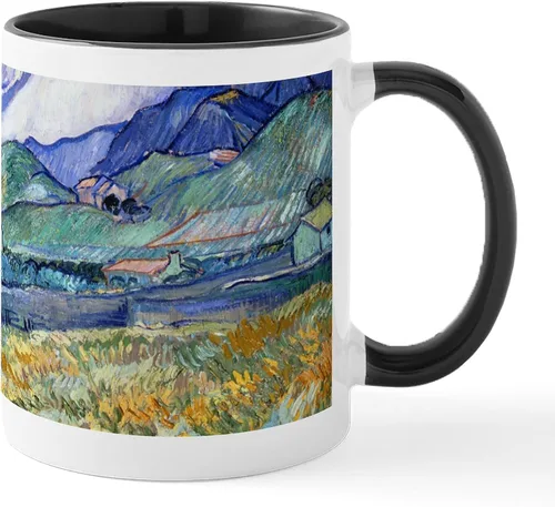Vista 44 de CafePress Irises By Vincent Van Gogh Taza de café de cerámica de 11 oz (11.0 fl oz)
