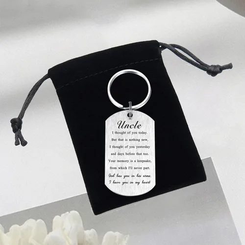 Vista 6 de Alotozo Regalos conmemorativos Llavero de regalo de condolencias para mujeres, hombres y niños God Has You in His Arms I Have You in My Heart