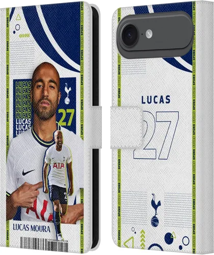 Vista 32 de Head Case Designs Officially Licensed Tottenham Hotspur F.C. Cristian Romero 2022/23 First Team Leather Wallet Case Compatible with Apple iPhone 11
