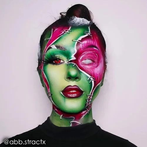 Vista 4 de Mehron Makeup Paradise AQ pintura facial y corporal, verde claro. Series pastel, 40 gramos