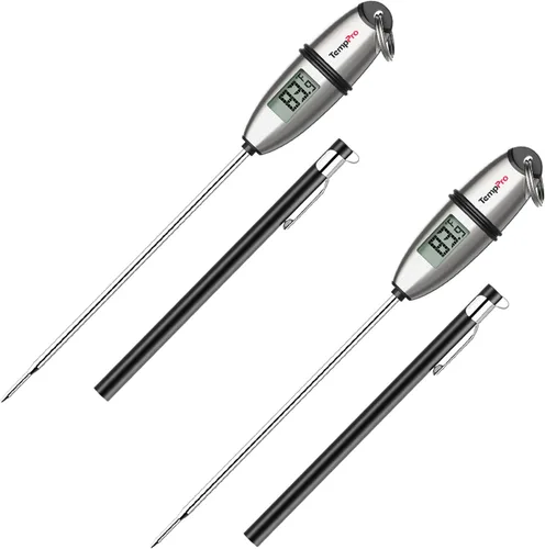 Vista 10 de ThermoPro Dial - Termómetro de carne de lectura instantánea para cocinar, termómetro de alimentos a la parrilla con lente de vidrio, termómetro