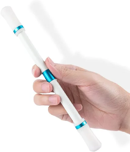 Vista 3 de 4 bolígrafos giratorios de gel para juegos, bolígrafo volador giratorio para dedos, juguete de liberación de presión para niños, estudiantes, Negro