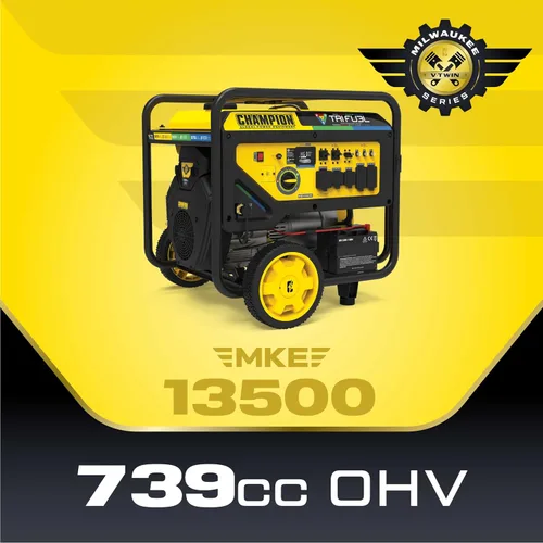 Vista 7 de Champion - Generador portátil de 16,875 vatios de arranque eléctrico