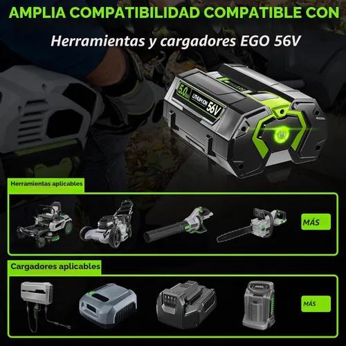 Vista 6 de VANON Reemplazo de 5.0Ah 56V para batería EGO 56V BA1400T BA2800T BA5600T