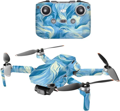 Vista 13 de MightySkins - Compatible con DJI Mini 2 Dron portátil - Angry Ripple Funda protectora de vinilo duradera y única Fácil de aplicar, quitar
