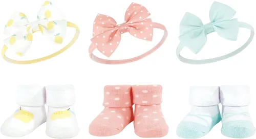 Vista 43 de Hudson Baby Conjunto de regalo de diadema y calcetines para niña