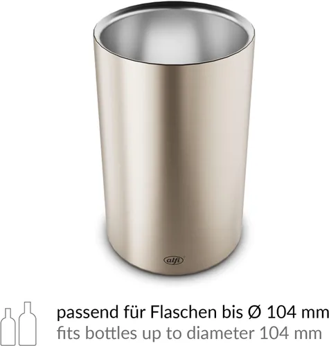 Vista 4 de alfi VINO, acero inoxidable pol., enfriador de botellas de acero inoxidable, para botellas de 0,70-1 l, mantener frío sin condensación agua ni