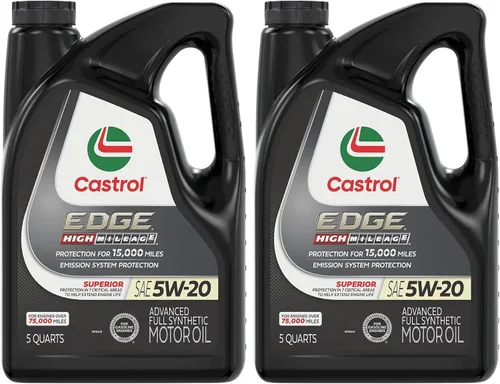 Vista 13 de Castrol EDGE High Mileage 5W-20 Aceite de motor sintético avanzado completo, 5 cuartos de galón