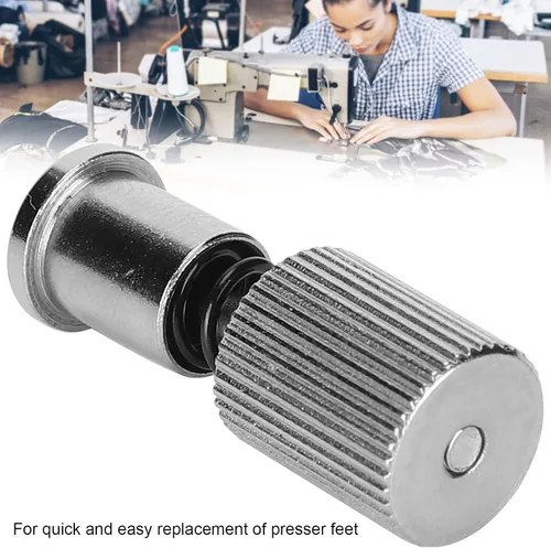 Vista 3 de Máquina de coser abrazadera de pie de resorte Prensatelas Pieza de reemplazo de abrazadera de tornillo de cambio fácil Accesorio de máquina de coser