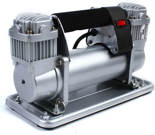 Vista 3 de Bomba de compresor de aire portátil 150-200PSI Inflador de neumáticos de doble cilindro coche STOCK de EE. UU