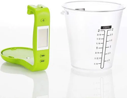 Vista 4 de Cocina Medición Taza Escala LCD Pantalla Digital para Hornear Té Pesaje Café