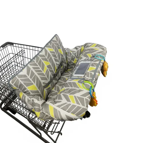 Vista 7 de Funda para carrito de compras para bebé, niño, niña, fundas de carrito multien 1 para bebés, funda acolchada suave para silla alta infantil, lavable