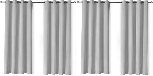 Vista 15 de Amazon Basics Cortinas 100% opacas con ojales, 2 paneles, 52 x 84 pulgadas, beige