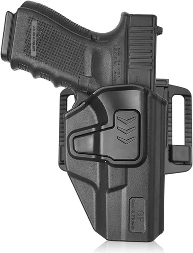 Vista 9 de GUN & FLOWER OWB Holster - Select Your Fit for: Ruger RXM, Glock 19/19X/23/26/44/45 (Gen 3-6) & Glock 32 (Gen 3-4), PSA Dagger Compact - Optic