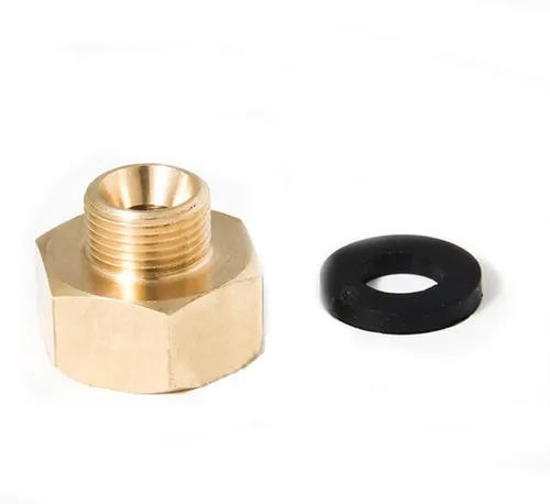 Vista 9 de Adaptador de tubo de rosca de latón, UE G1/2 pulgada hembra a US 9/16-24 UNEF Conector convertidor de rosca macho para manguera de suministro