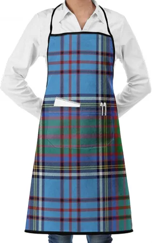 Vista 24 de Delantal unisex con cuello ajustable con bolsillos espaciosos y lazos largos