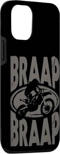 Vista 3 de Carcasa para iPhone 14 Braap Braap Motocross Motocross Dirtbike Biker