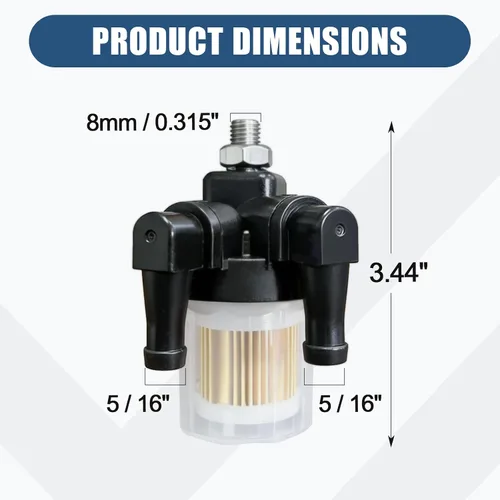 Vista 3 de iFJF 6R3-24560-00-00 - Conjunto de filtro de combustible 6R3245600000 Reemplazo para Yamaha 115 130 140 150 175 200 225 HP Motor fuera de borda 2/4