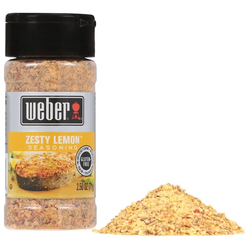 Vista 4 de Weber Condimento de limón Zesty, coctelera de 2.5 onzas