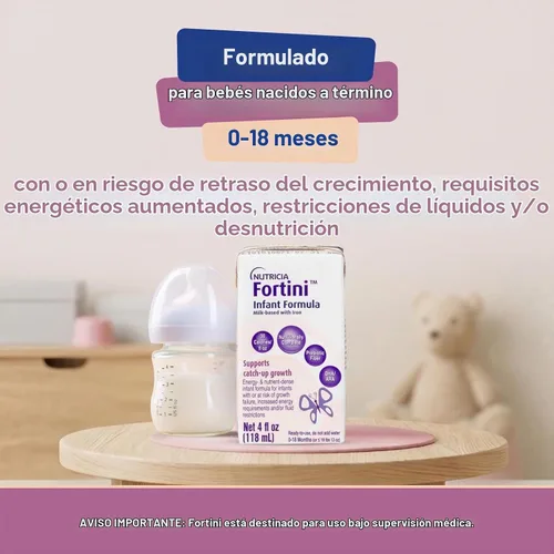 Vista 3 de Fortini Fórmula infantil alta en calorías para el crecimiento