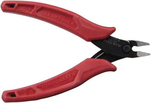 Vista 8 de Klein Tools D275-5 Alicates de corte diagonal, fabricados en EE. UU., micro alicates de alambre y alicates de corte de bridas ajustables compactos