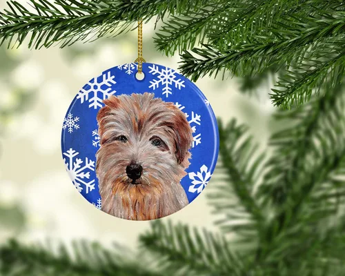 Vista 334 de Caroline's Treasures Cavalier Spaniel - Adorno de cerámica para colgar en el árbol de Navidad, para el hogar, Navidad, fiestas, regalo, 3 pulgadas