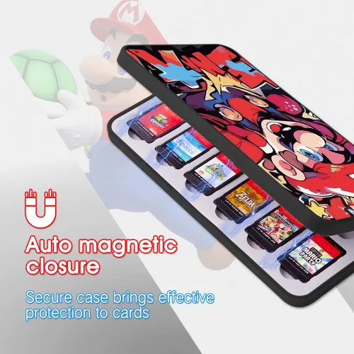 Vista 93 de PERFECTSIGHT Switch Game Case Compatible with Nintendo Switch Game Holder for Switch OLED/ Lite Game Card Case Cartridge with 24 Slots Game Card
