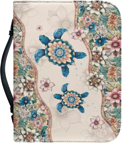 Vista 32 de Cubierta de la Biblia de diseño personalizado Funda de libro con cremallera de cuero PU Funda de transporte de Biblia multifunción Regalo
