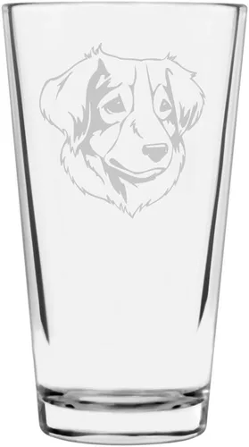 Vista 102 de Podenco Canario - Vaso de pinta de 16 onzas con temática de perro personalizado