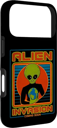 Vista 81 de Funda para iPhone 13 Pro Max Alien Invasion 1984 Tech Noir Distopía