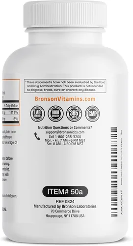 Vista 6 de Bronson Labs cristales de vitamina C, 1000 mg (ascorbato de sodio no acídico), 1