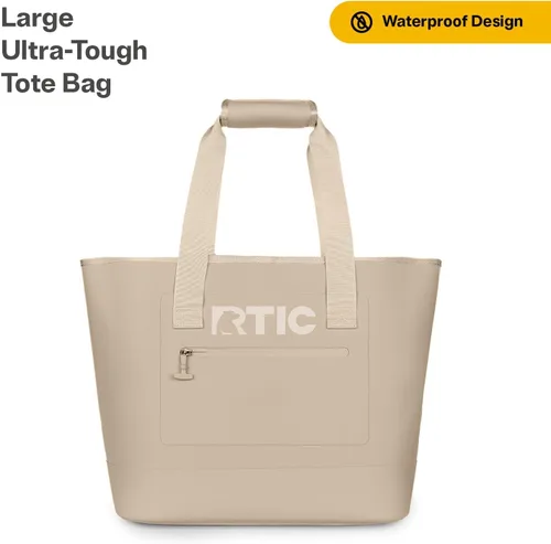 Vista 2 de Bolsa tote ultrarresistente RTIC, impermeable para playa, piscina, toalla, compras, de gran capacidad, resistente a perforaciones, grande