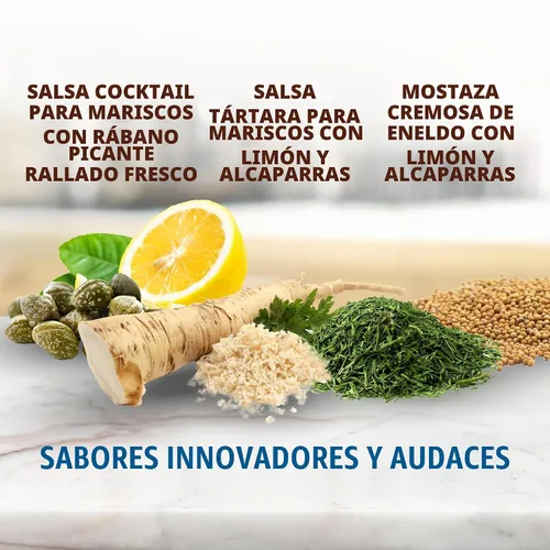 Vista 2 de Inglehoffer Paquete variado de condimentos, salsa de cóctel de mariscos, salsa tártara de mariscos y mostaza cremosa de eneldo (paquete de 3)