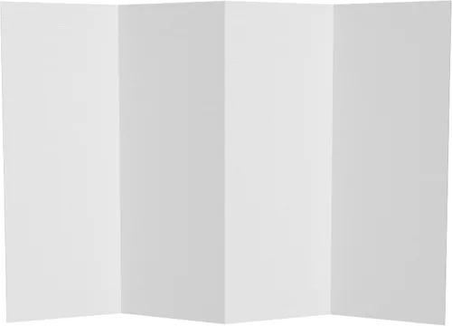 Vista 9 de Pantalla plegable temporal de cartón blanco de 6 pies de alto, 4 paneles