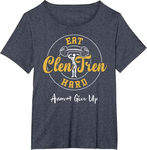 Vista 78 de Culturismo: Comer Clen Tren Hard Anavar Give Up - Camiseta de gimnasio, Negro