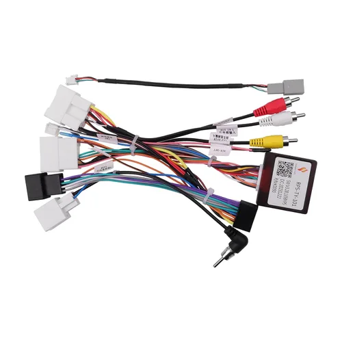 Vista 9 de Arnés de cableado estéreo de automóvil de 16 pines con caja Canbus para Toyota Camry RAV4 Corolla Tundra Highlander, compatible con amplificador JBL