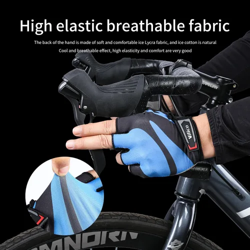 Vista 4 de Guantes de ciclismo sin dedos para hombres y mujeres guantes de bicicleta para hombres Accesorios de bicicleta de ciclismo, guantes para bicicleta