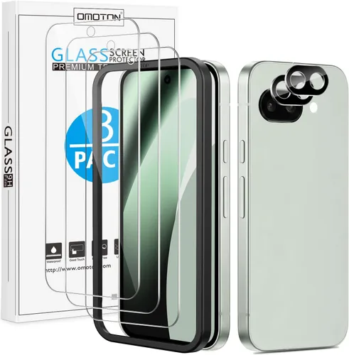 Vista 16 de OMOTON Paquete de 4 protectores de pantalla para Google Pixel 4 (5.7 pulgadas), vidrio templado, resistente a los arañazos, solo cubierta de área
