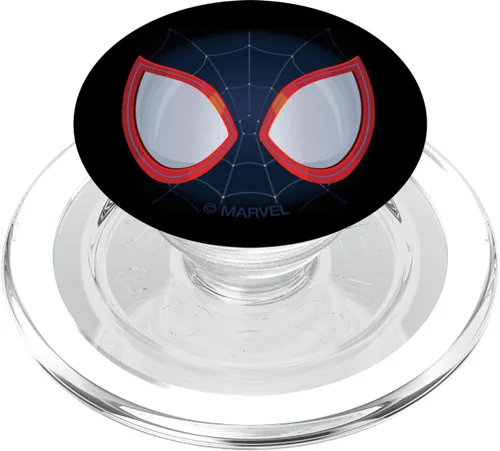 Vista 8 de Marvel Spider-Man Into the Spider-Verse Miles Morales Máscara PopSockets Estándar PopGrip