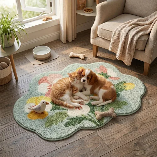 Vista 9 de Tapete de baño con diseño floral, suave, antideslizante, con patrón de flores coloridas, alfombra de baño de microfibra ultra absorbente, lavable a