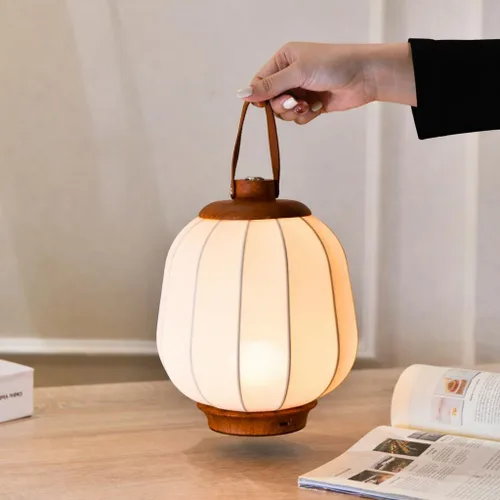 Vista 2 de Lámpara de mesa recargable inalámbrica, luz LED para exteriores, funciona con batería de 4000 mAh, 3 lámparas de escritorio táctiles de atenuación