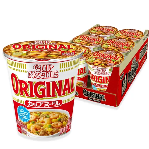 Vista 27 de Nissin Taza de fideos ramen con proteína, sabor a pollo picante con caldo de huesos, 16g de proteína, taza de 2.54 onzas (paquete de 6)