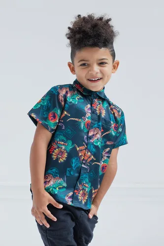 Vista 2 de Jurassic World Jurassic Park T-Rex - Camisa de vestir con botones para adulto