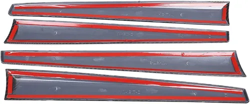 Vista 7 de YIWANG Cubierta del panel de decoración de puerta interior de estilo de fibra de carbono 4 piezas para Toyota Hilux 2015-2021 accesorios de coche