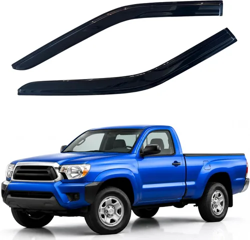 Vista 315 de IG - Visera para ventana para Ford Bronco y F150-F350 1980-1996, deflector lateral tipo cinta adhesiva, resistente, contra lluvia y viento