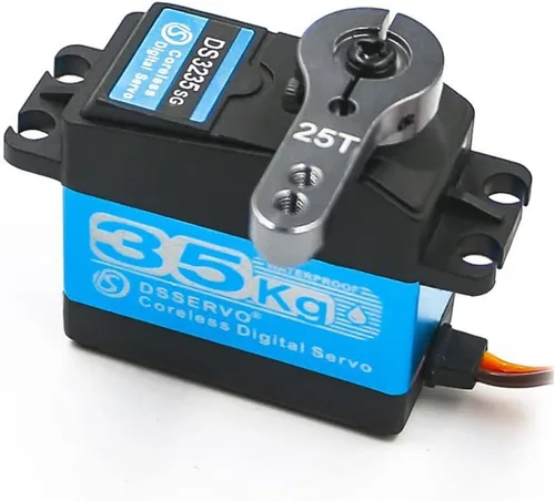 Vista 5 de KingVal Servo digital de repuesto de engranaje de metal de 77.2 lbs sin núcleo de par grande con kit de tornillos de brazo servo 25T, compatible