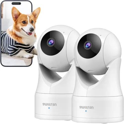 Vista 11 de owltron Cámara de seguridad interior 2K, cámaras de 360° para seguridad del hogar con detección de movimiento, WiFi de 2.4G para Blanco-350°