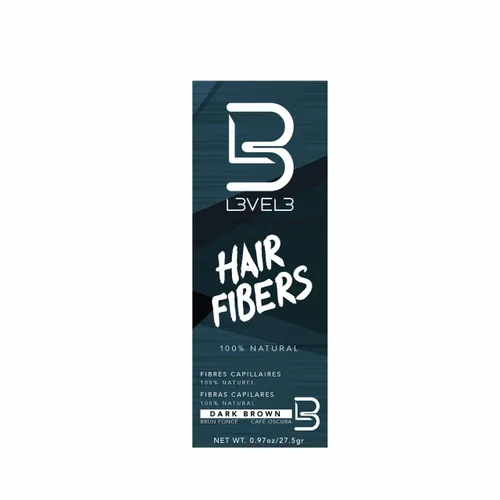 Vista 4 de L3 Fibras capilares – Cubren el punto calvo o el cabello fino – Acabado de aspecto natural – Cobertura gris instantánea y cabello más grueso (negro)