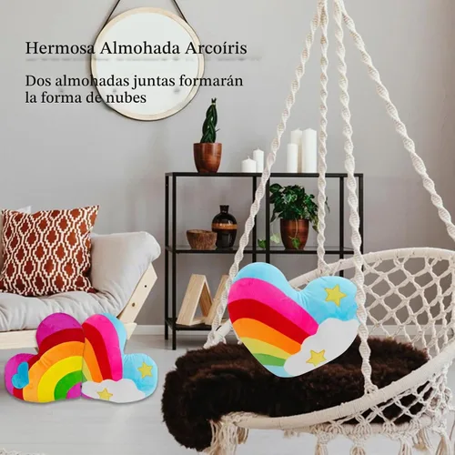 Vista 4 de Almohada de corazón de 17.7 x 13.8 pulgadas